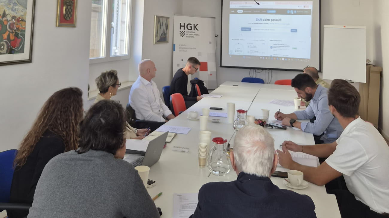 Sjednica Strukove grupe graditeljstva HGK - ŽK Dubrovnik