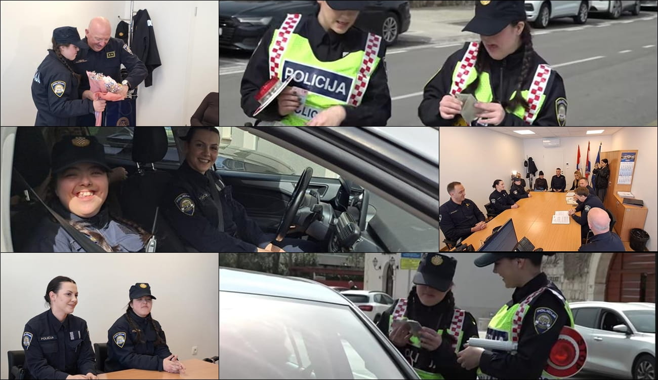 DUBROVAČKA PROMETNA POLICIJA ISPUNILA JE VELIKU ŽELJU ANĐELI BOGDANOVIĆ