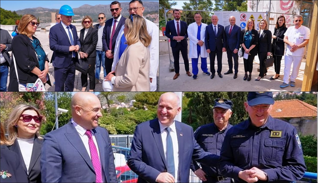 MINISTAR BRANKO BAČIĆ OBIŠAO RADOVE NA OBNOVI ZGRADE POLICIJE I OB DUBROVNIK