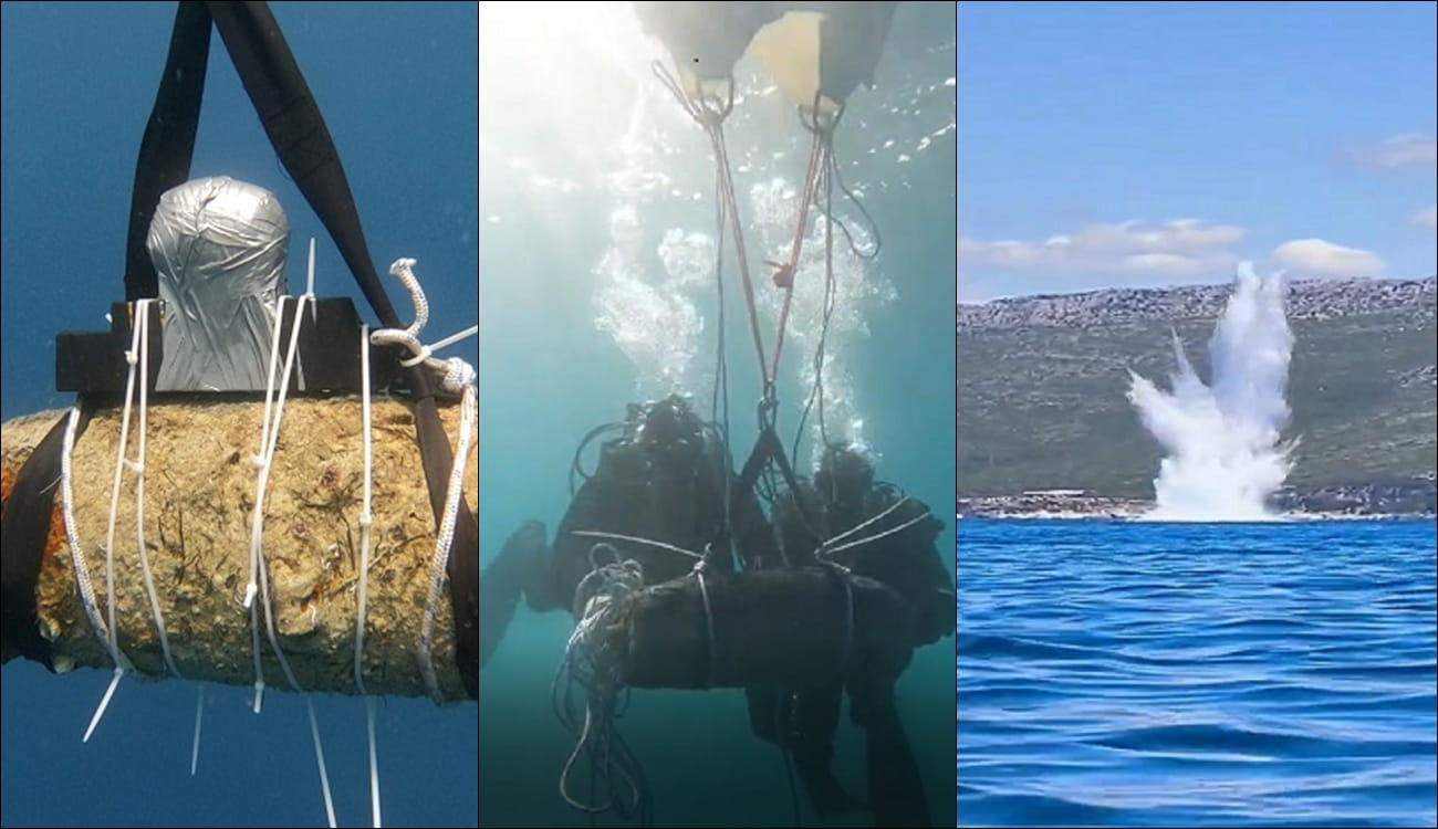 NA KORČULI UNIŠTENA BOMBA ZAOSTALA IZ DRUGOG SVJETSKOG RATA