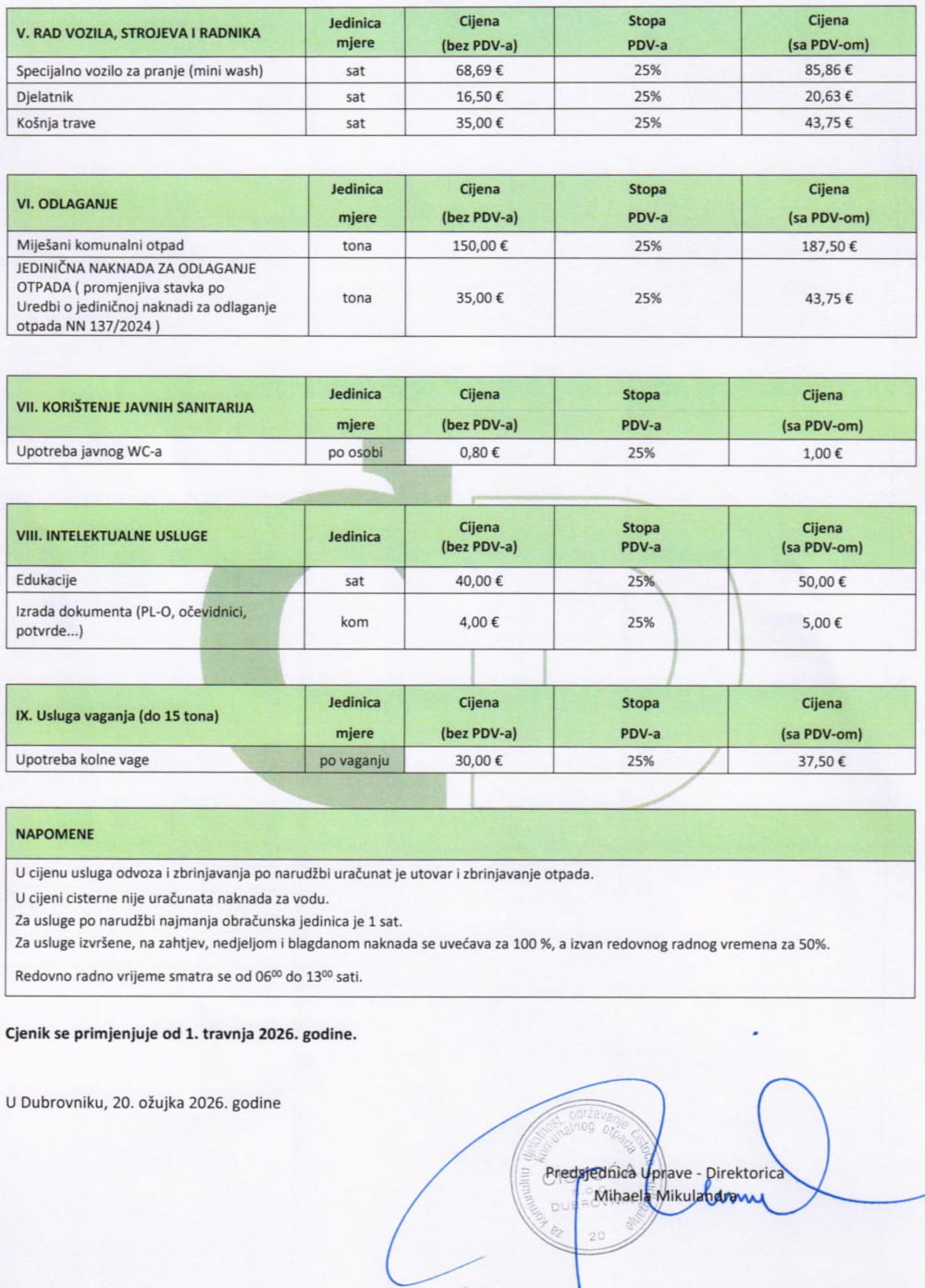 cistoca cjenik 210326 3