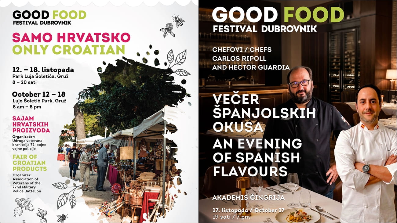 GOOD FOOD FESTIVAL: MEDITERANSKI I ŠPANJOLSKI OKUSI, PIKNIK U MASLINIKU I DUBROVAČKA TRPEZA