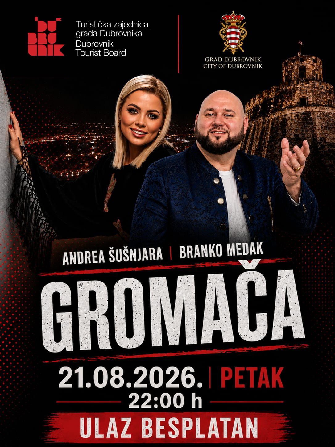 ANDREA ŠUŠNJARA I BRANKO MEDAK NASTUPAJU NA GROMAČI 