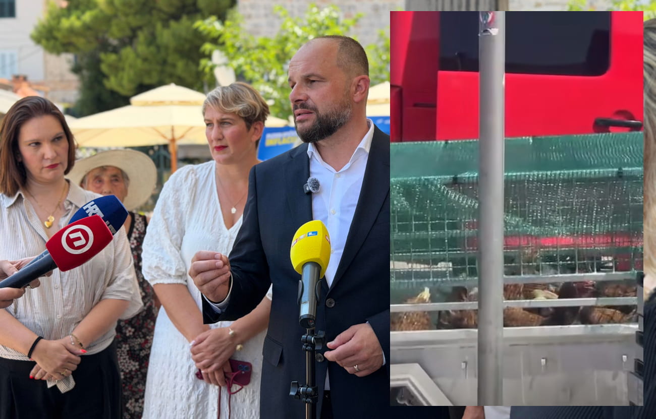 FRANKOVIĆ: KAKO BI SE OSJEĆALI UGODNIJE, SINIŠU I NJEGOVU ŠEFICU SANDRU NA PLACI U GRUŽU DOČEKALE SU KOKOŠI
