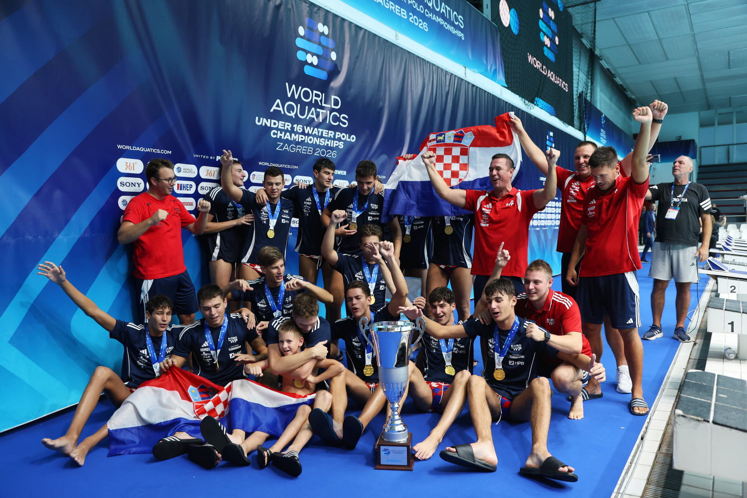 GRADONAČELNIK FRANKOVIĆ UPUTIO ČESTITKU MLADIM VATERPOLISTIMA U16 PRVACIMA SVIJETA