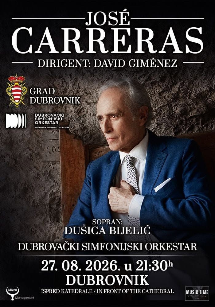 POČELA PRODAJA KARATA ZA KONCERT JOSE CARRERASA U DUBROVNIKU