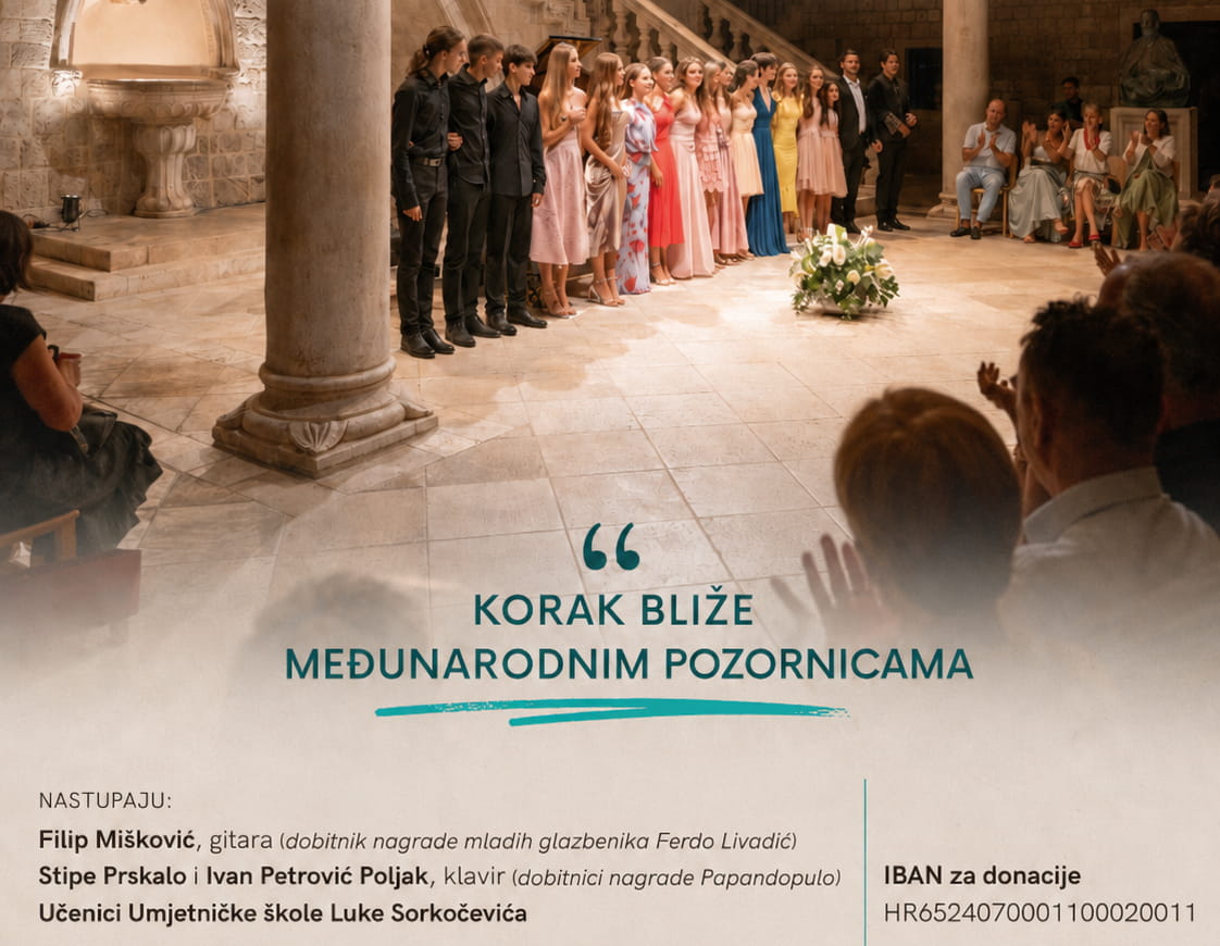 DONACIJSKI KONCERT MLADI ZA MLADE: KORAK BLIŽE MEĐUNARODNIM POZORNICAMA