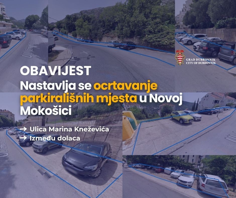 NASTAVLJA SE OCRTAVANJE PARKIRALIŠNIH MJESTA U NOVOJ MOKOŠICI