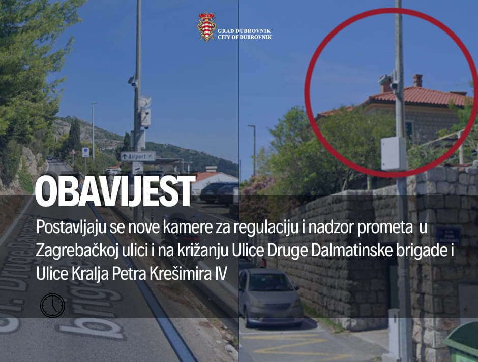 POSTAVLJAJU SE NOVE NADZORNE KAMERE U ZAGREBAČKOJ ULICI I NA KRIŽANJU DRUGE DALMATINSKE I KRALJA PETRA KREŠIMIRA