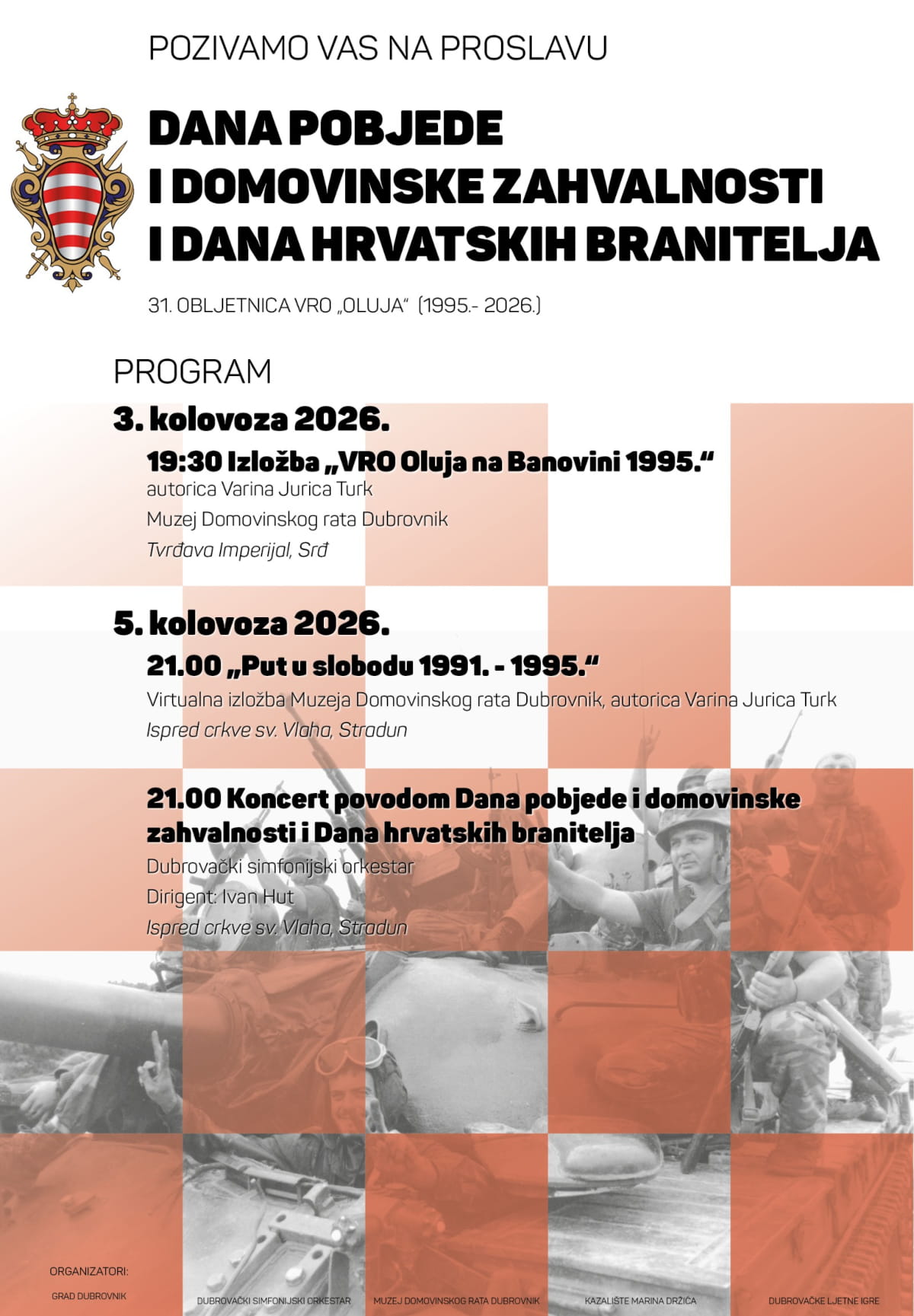 PROGRAM GRADA DUBROVNIKA UZ OBILJEŽAVANJE „OLUJE”