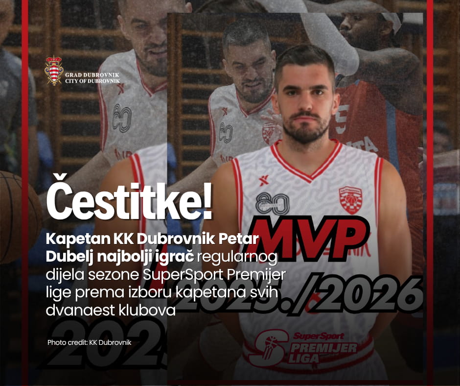PETAR DUBELJ PROGLAŠEN NAJBOLJIM IGRAČEM LIGAŠKOG DIJELA SEZONE