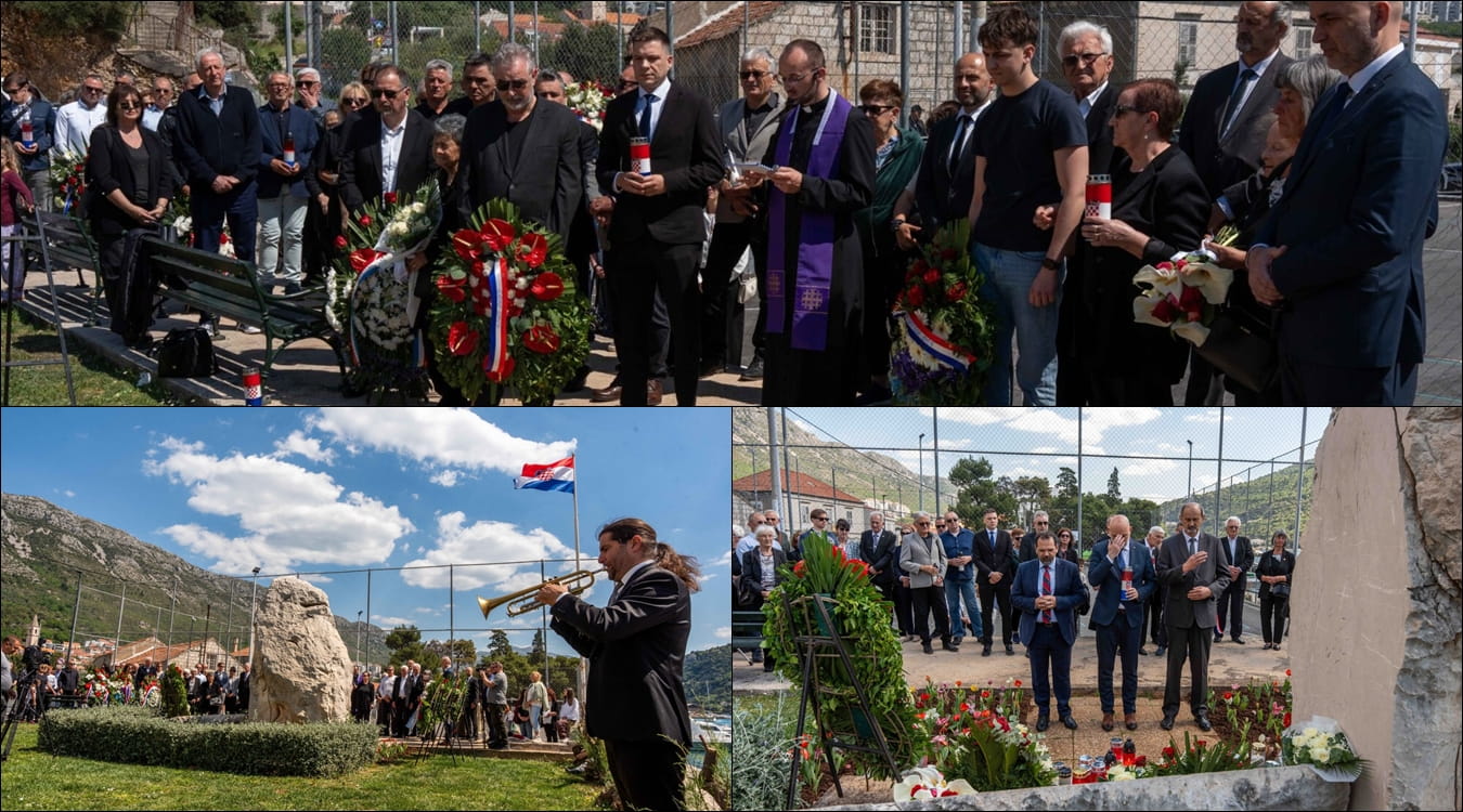 KOD SPOMEN OBILJEŽJA U MOKOŠICI POLOŽENI VIJENCI POGINULIM BRANITELJIMA IZ OMIŠA