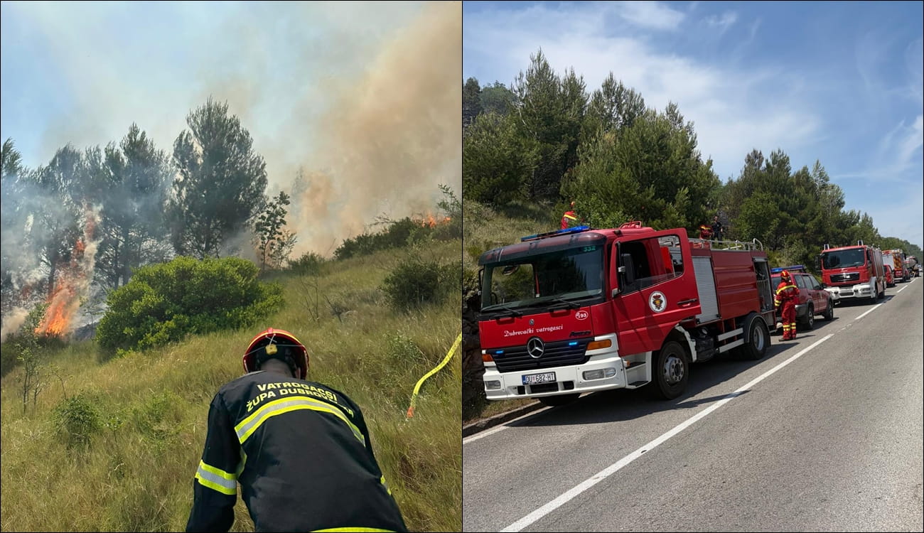 LOKALIZIRAN POŽAR IZNAD MAGISTRALE NA GORNJEM BRGATU