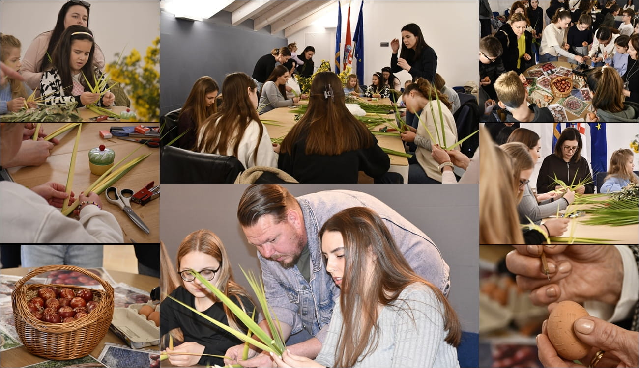 NINA SMOKVINA I NIKŠA SEKULO ODRŽALI RADIONICU PENGANJA JAJA I PLETENJA POMI