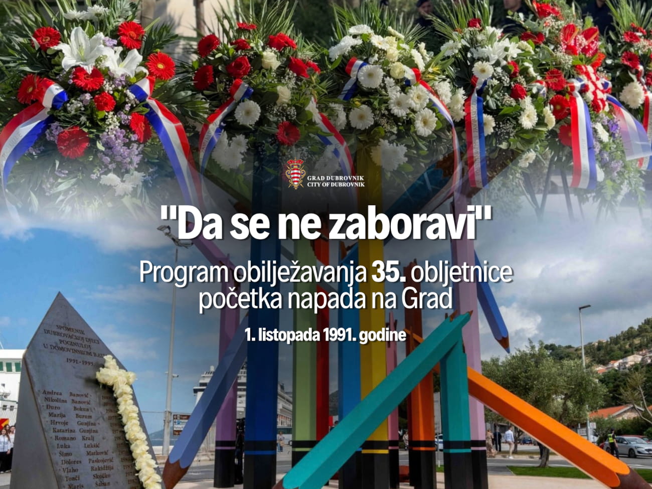 „DA SE NE ZABORAVI” - OBILJEŽAVANJE 35. OBLJETNICE POČETKA NAPADA NA GRAD, 1. LISTOPADA 1991. GODINE