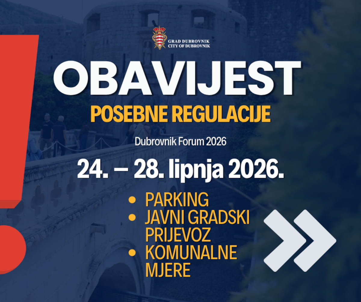 PRIVREMENE PROMETNE I KOMUNALNE MJERE UZ DUBROVNIK FORUM