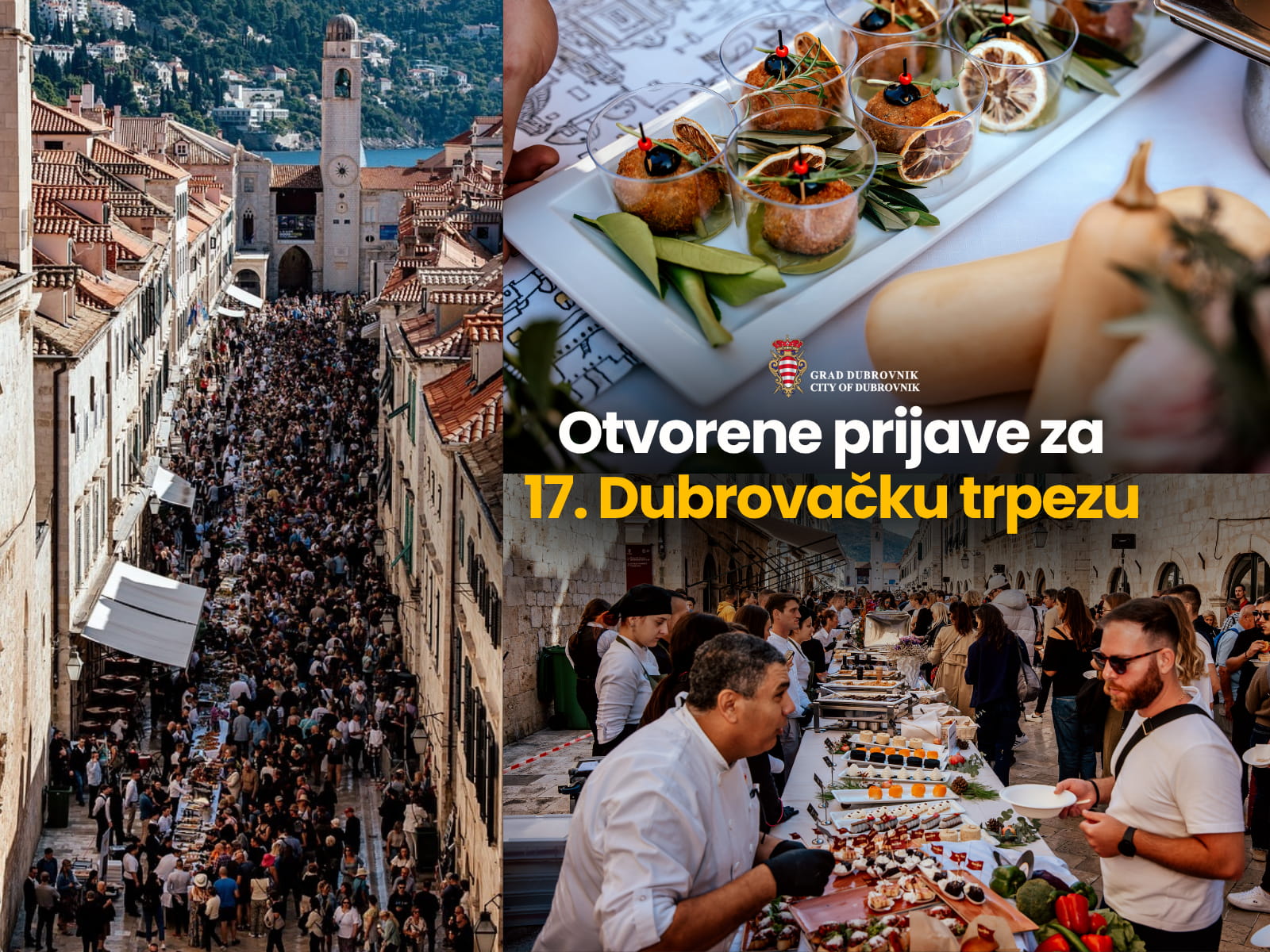 OTVORENE PRIJAVE ZA 17. DUBROVAČKU TRPEZU