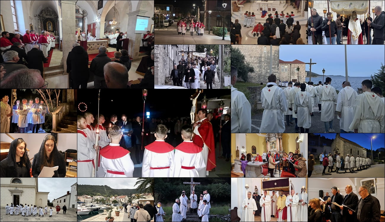 DILJEM DUBROVAČKE BISKUPIJE  U POBOŽNOM I POKORNIČKOM DUHU VJERNICI SUDJELOVALI U OBREDIMA VELIKOG PETKA