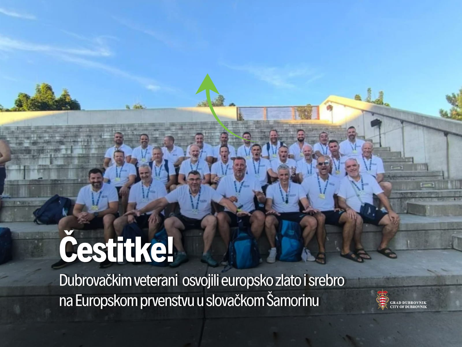 ČESTITKA GRADONAČELNIKA FRANKOVIĆA DUBROVAČKIM VETERANIMA NA EUROPSKOM ZLATU I SREBRU