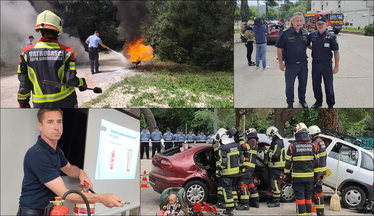 ZAJEDNIČKA VJEŽBA VATROGASACA I POLICIJE
