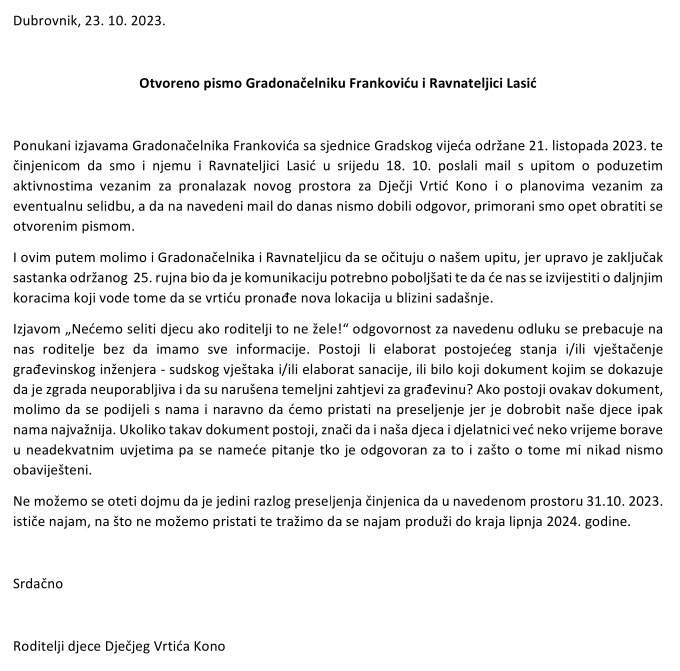 DV Kono otvoreno pismo 2 231023