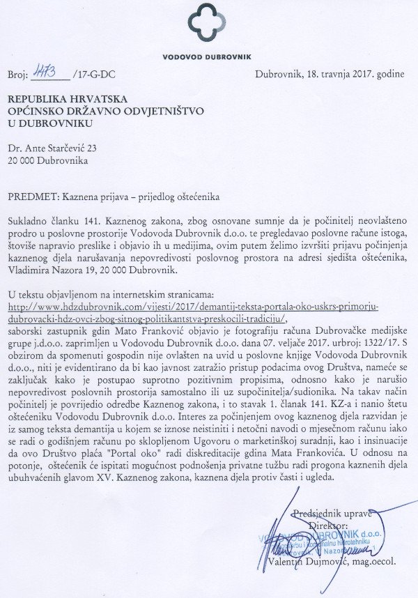 vodovodprijavafrankovic