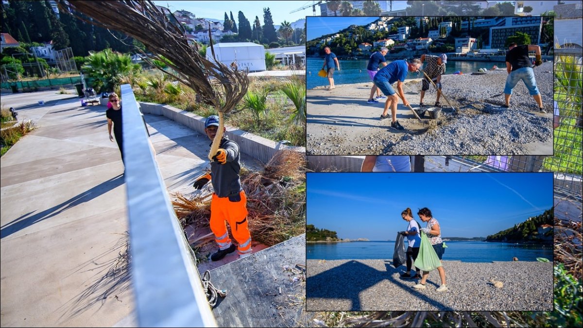 Foto / VOLONTERI OČISTILI PLAŽU U UVALI LAPAD