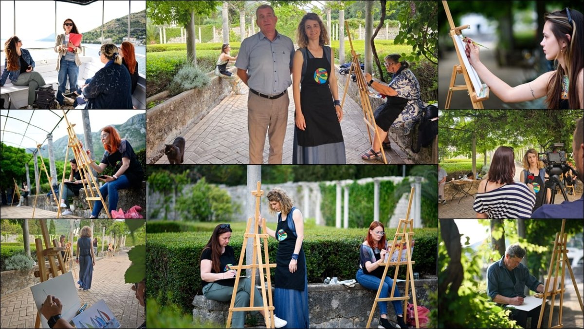 LJETNIKOVAC SORKOČEVIĆ UGOSTIO SLIKARSKU RADIONICU IVANE MILOGLAV