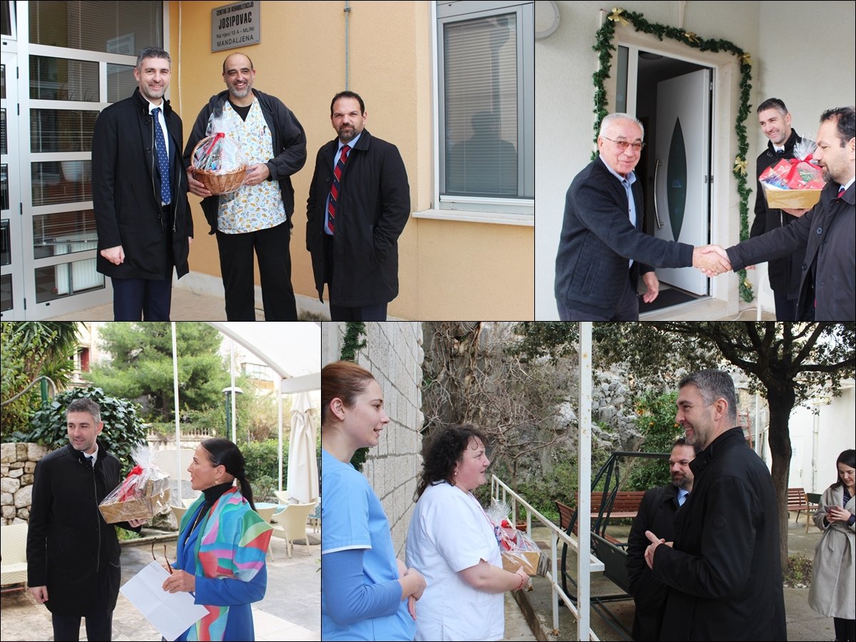 Gradonačelnik Franković tradicionalno obišao domove za starije, Dom Maslina, Svećenički dom i Josipovac