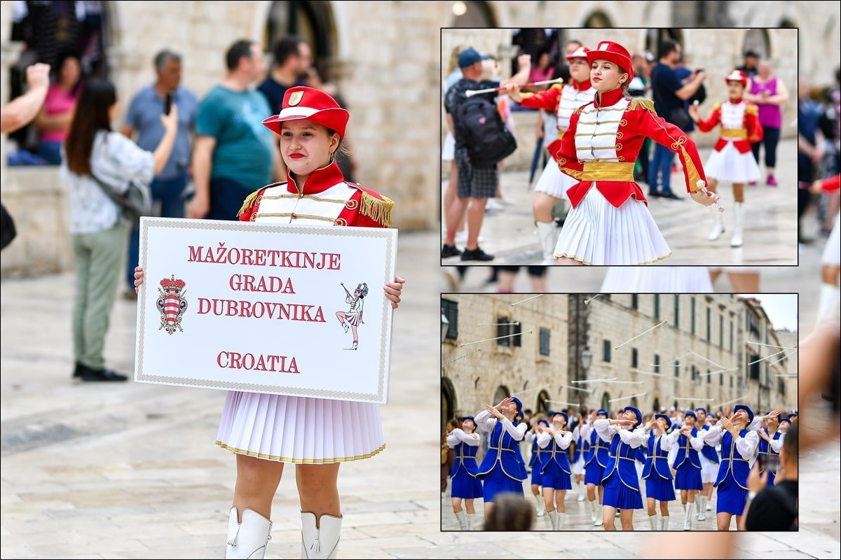 Foto / 200 MAŽORETKINJA SUDJELOVALO NA SMOTRI NA STRADUNU
