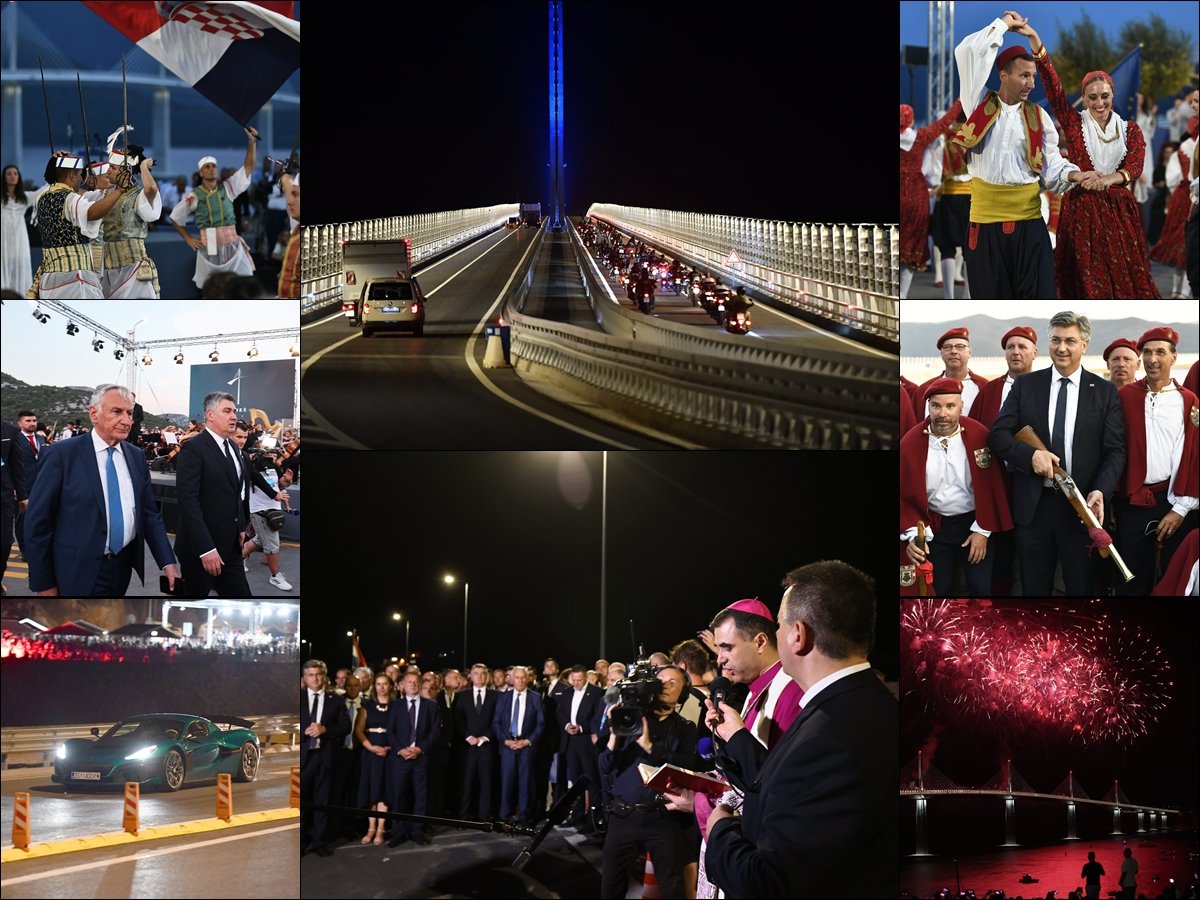 FOTO / Otvoren je Pelješki most