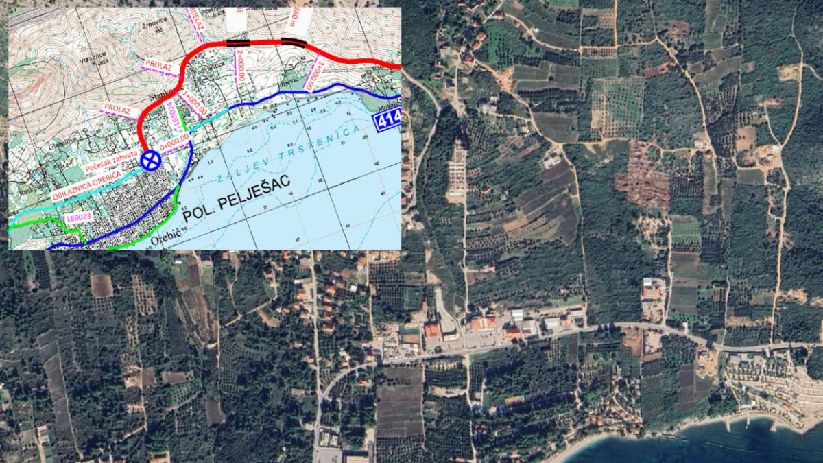 IZMJENA TRASE BRZE CESTE NA PELJEŠCU ČEKA IZMJENE ŽUPANIJSKOG PROSTORNOG PLANA