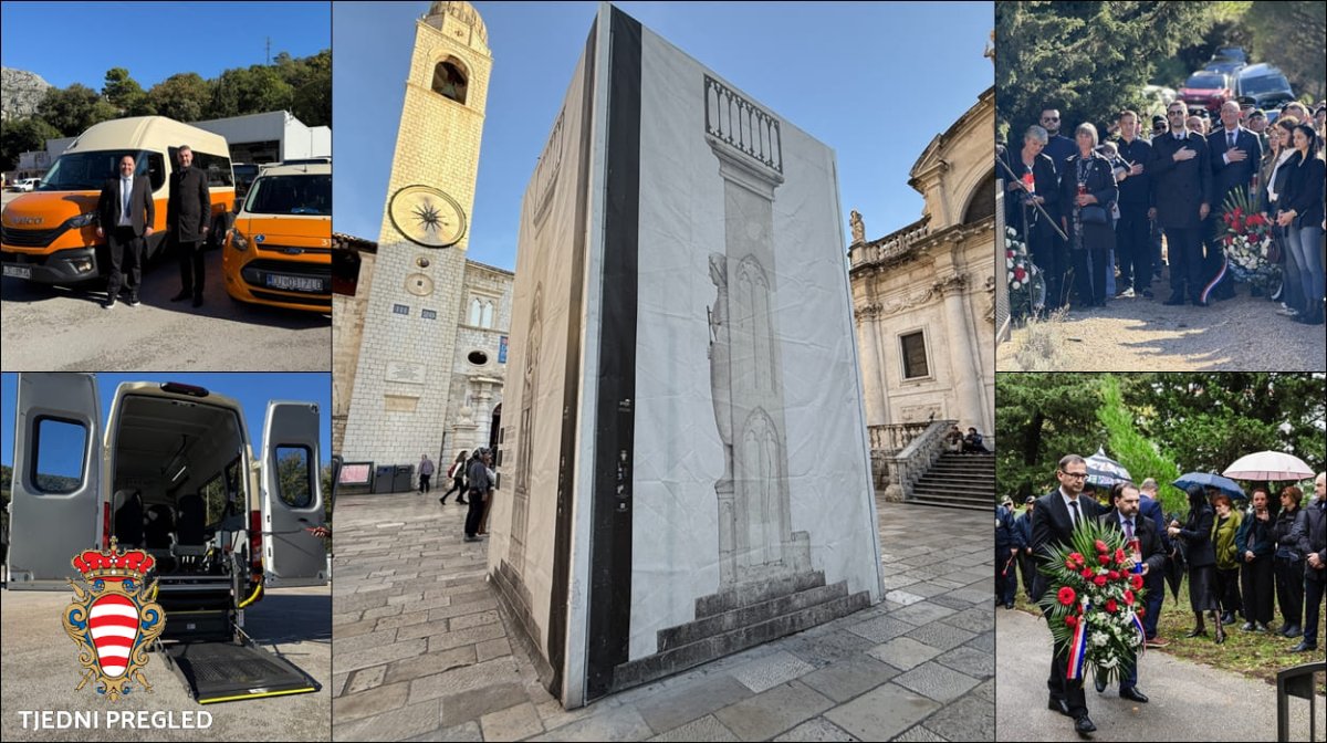 SKELA OKO ORLANDA MOGLA BI USKORO BITI UKLONJENA; OBJAVLJEN POZIV ZA DOSTAVU PROGRAMA UZ FESTU SV. VLAHA; LIBERTAS NABAVIO NOVO VOZILO ZA PRIJEVOZ OSI