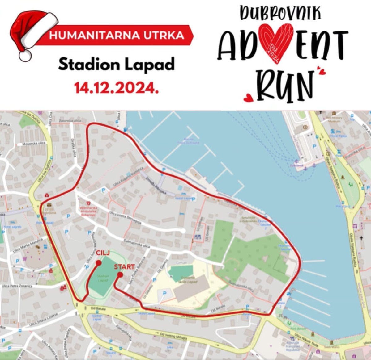 U SUBOTU SE ZATVARA DIO PROMETNICA ZBOG UTRKE „DUBROVNIK ADVENT RUN”