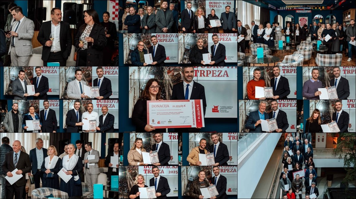 Foto / DODIJELJENE ZAHVALNICE ZA DUBROVAČKU TRPEZU I DONACIJA UDRUZI POSEBAN PRIJATELJ