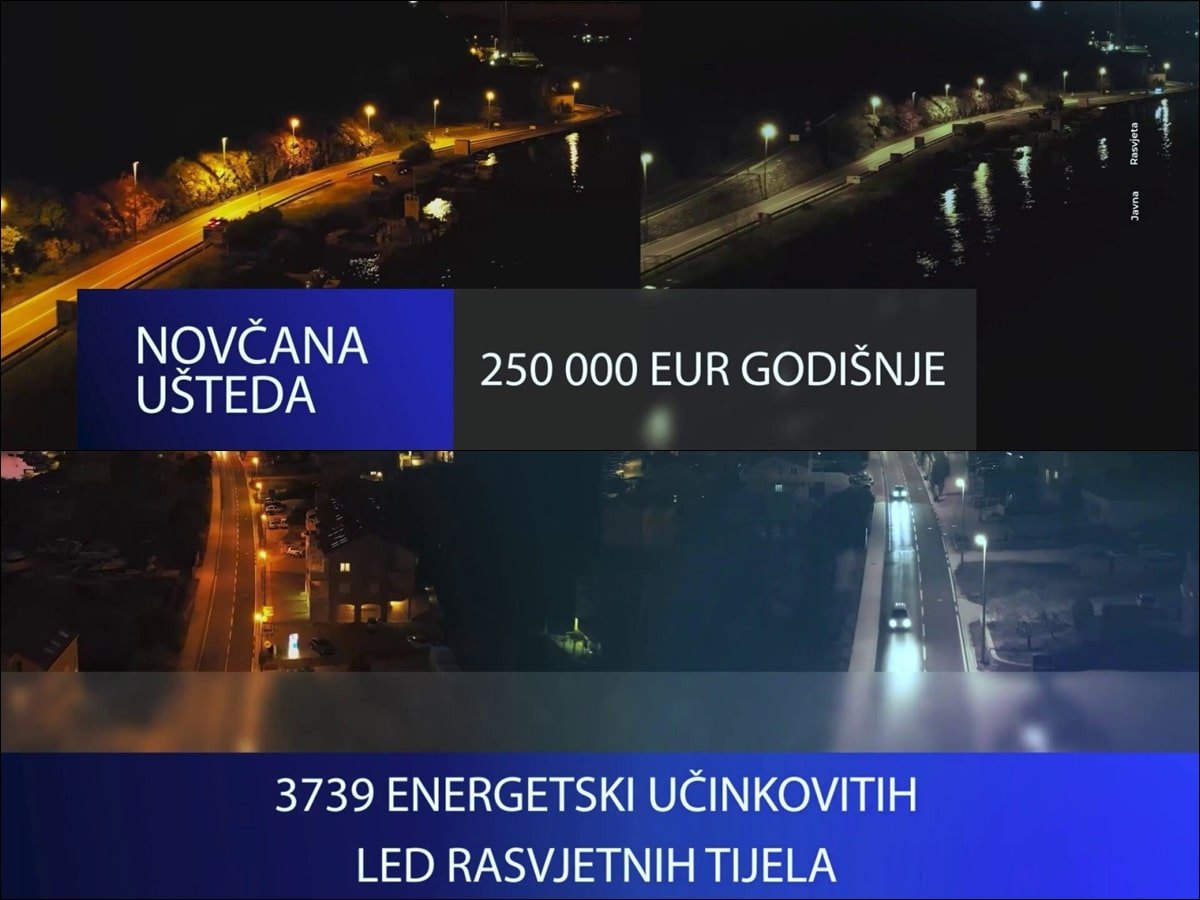 Završeni su radovi na rekonstrukciji javne rasvjete; ostvarit će se velike uštede