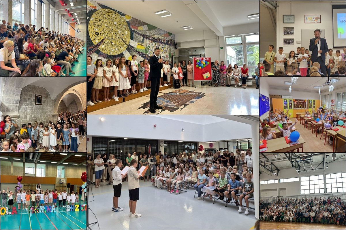 Foto / PRVI DAN ŠKOLE, GRADONAČELNIK FRANKOVIĆ POZDRAVIO PRVAŠIĆE U MOKOŠICI I LAPADU