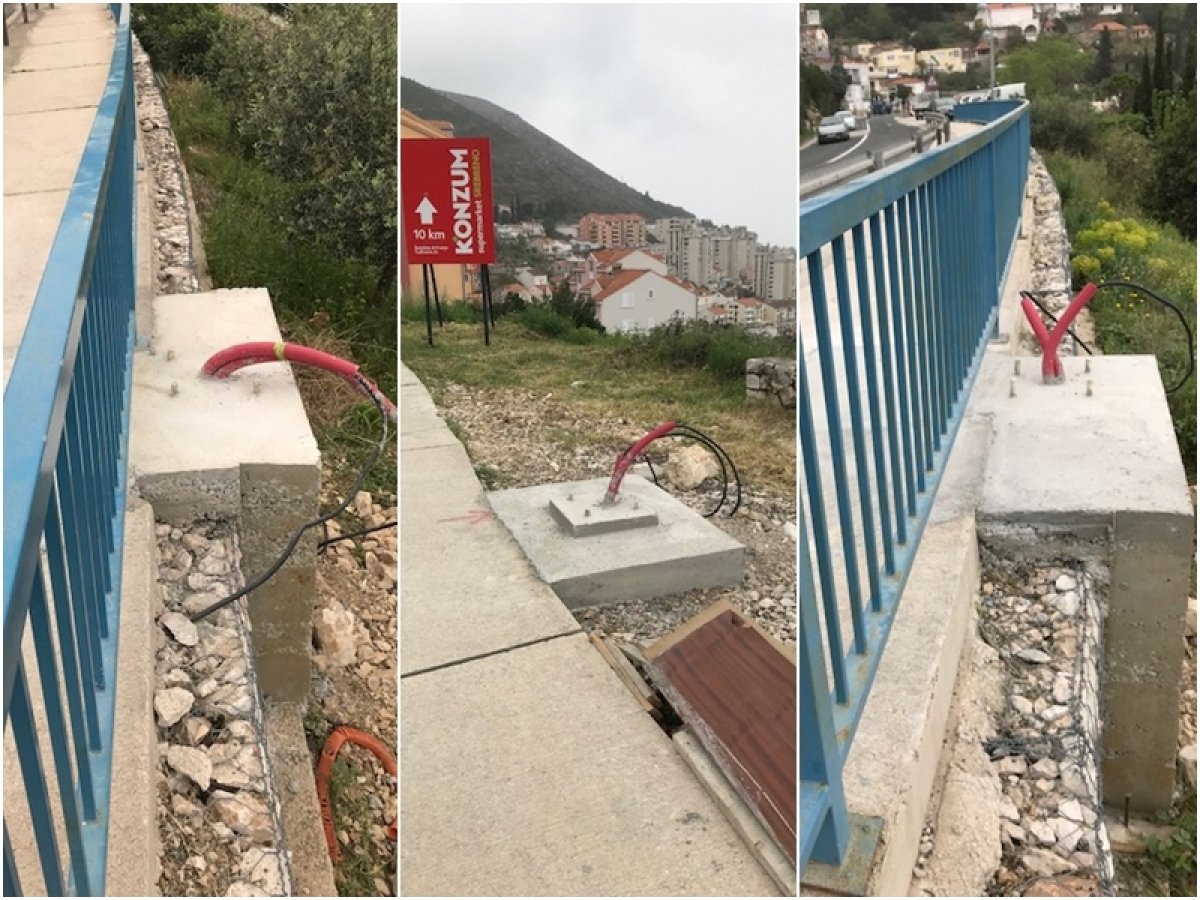 Postavlja se javna rasvjeta uz magistralu na Nuncijati