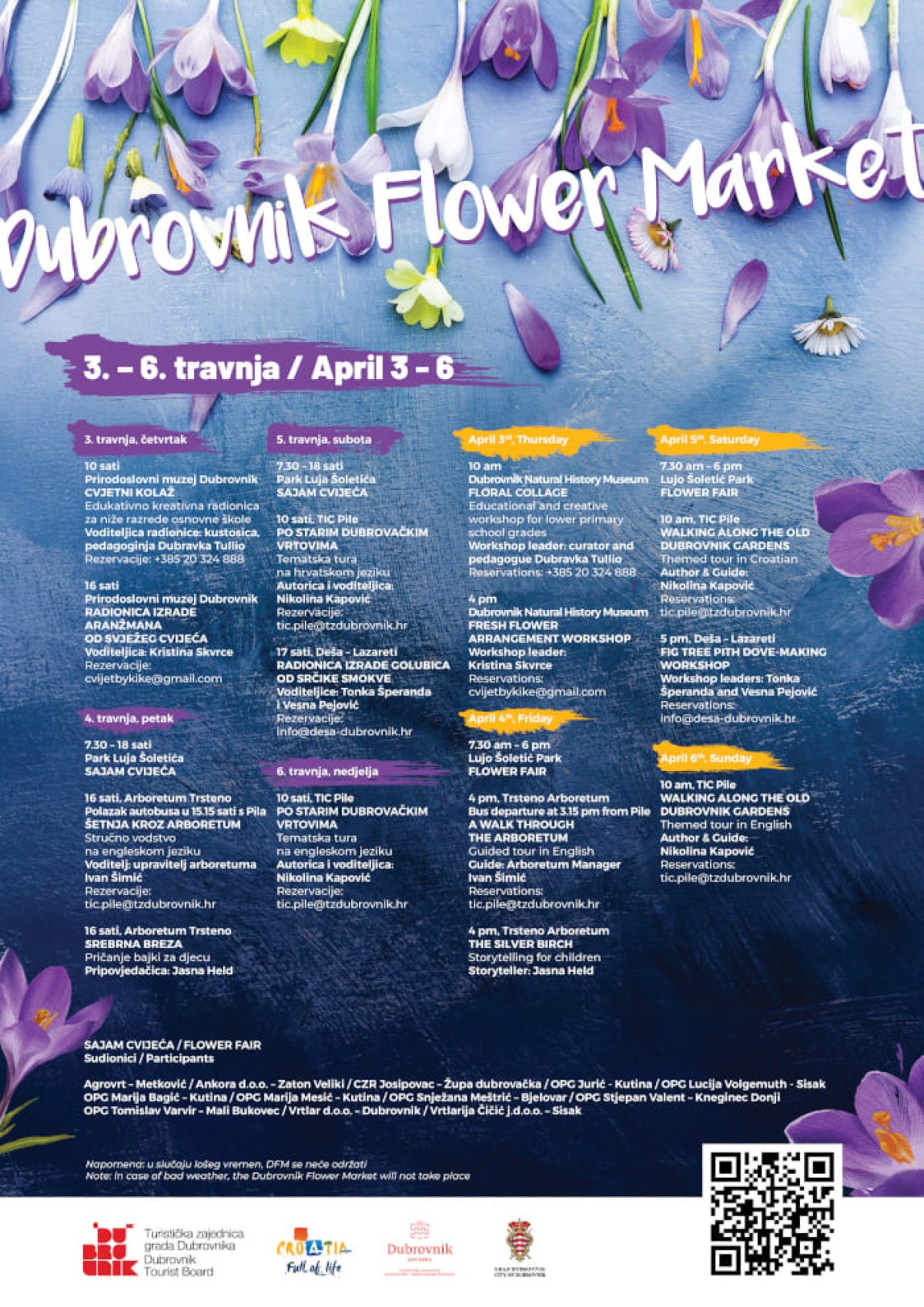 DUBROVNIK FLOWER MARKET, PROLJEĆE U PUNOM CVATU