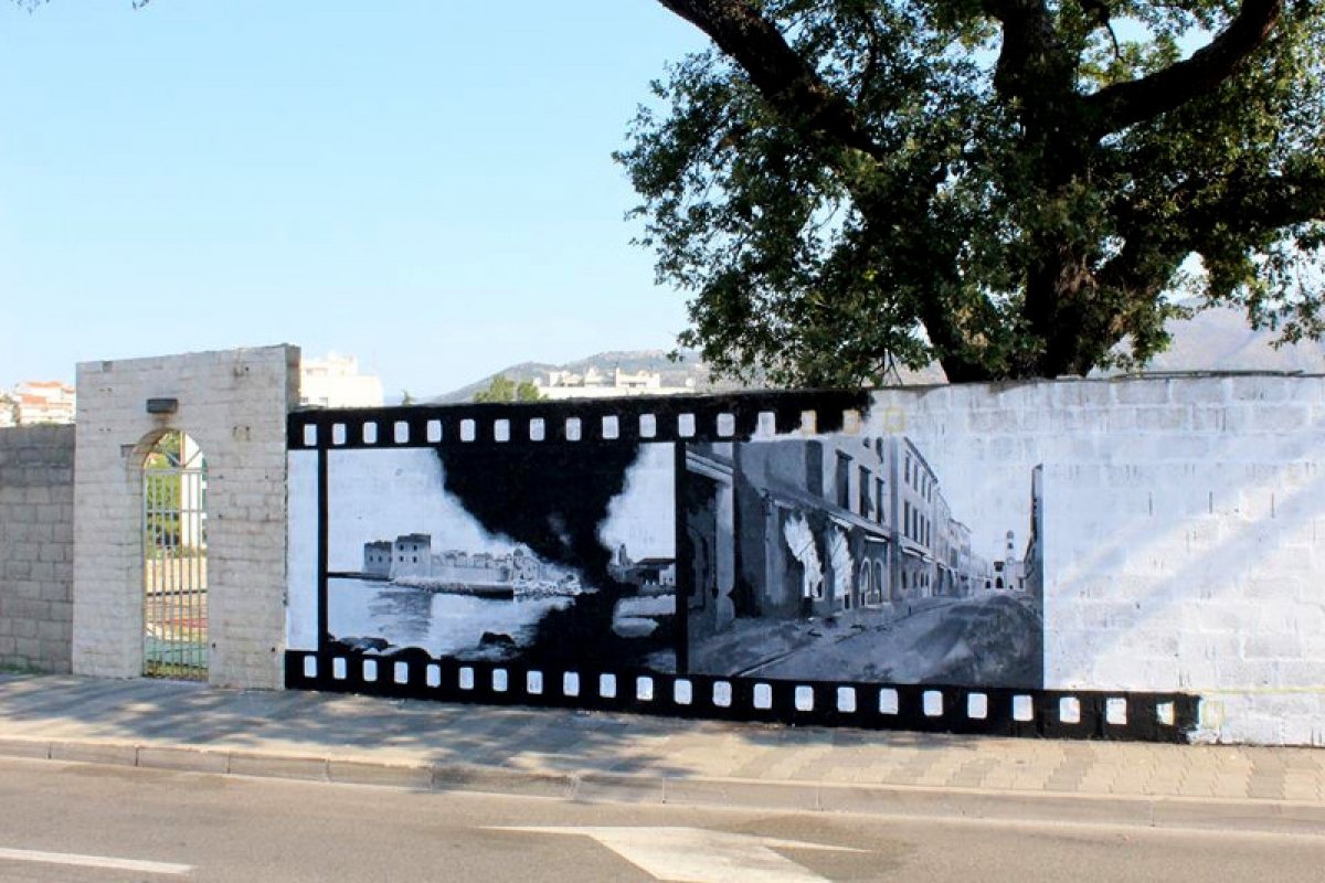 U Lapadu osvanuo grafit s motivom stradanja Dubrovnika