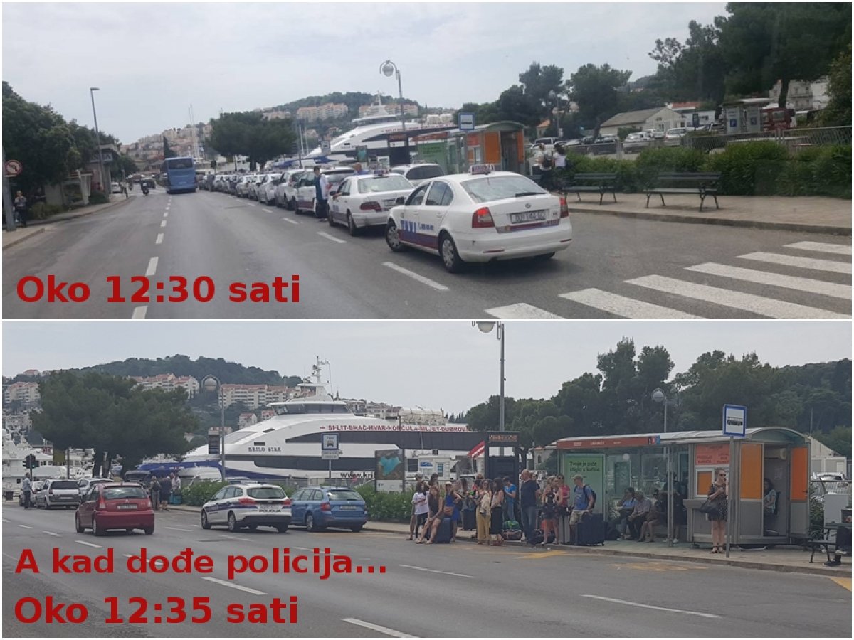 Može se kad se hoće; taksisti uzurpirali stanicu Libertasa pa se razbježali pred policijom