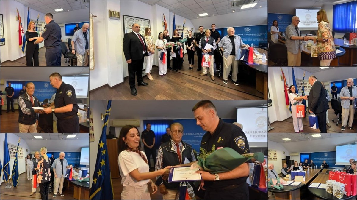 PU DUBROVAČKO - NERETVANSKA DODIJELILA ZAHVALNICE NAJLJUBAZNIJIM VOZAČIMA