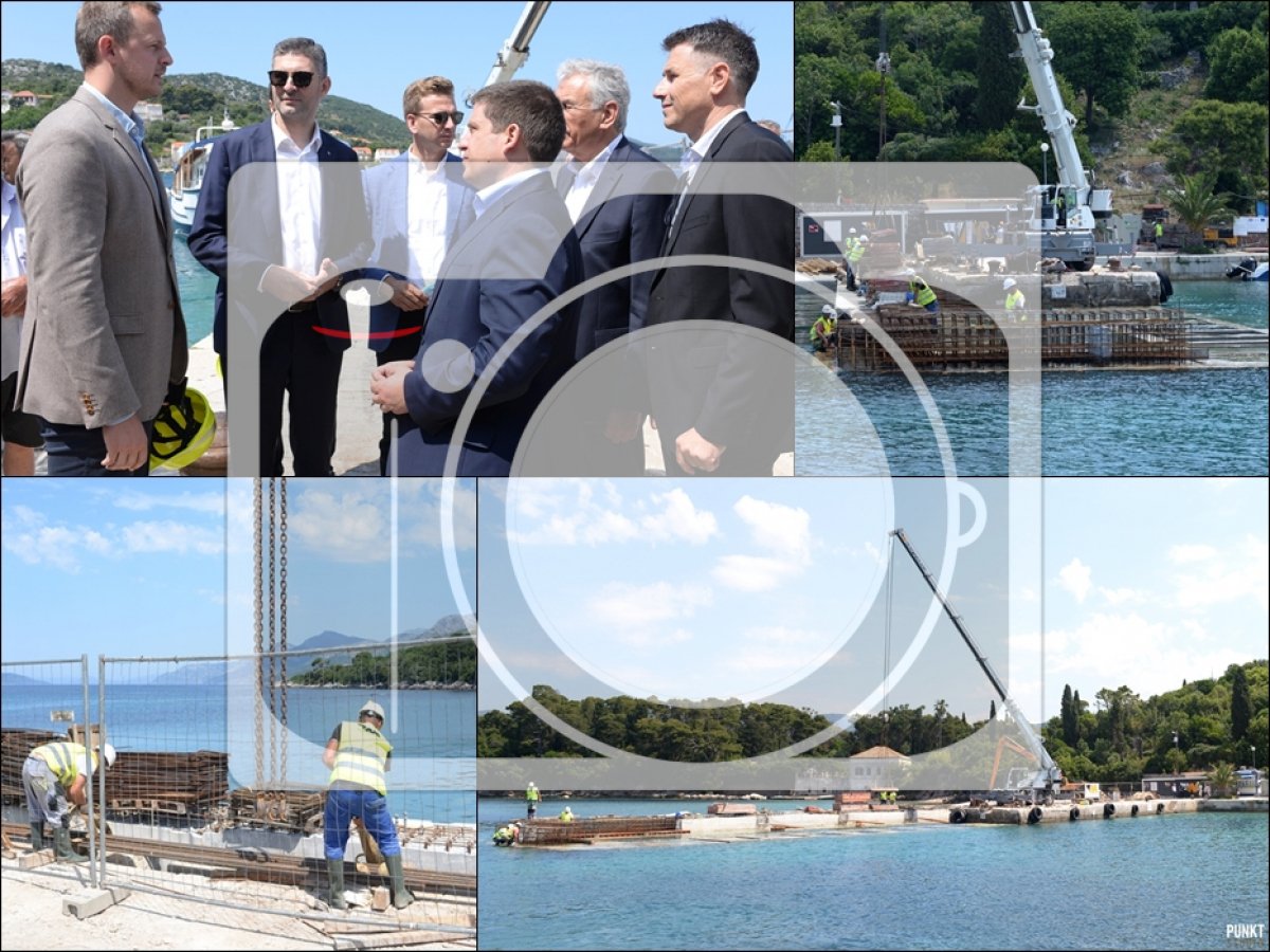 Ministar Butković obišao radove na rivi na Kalamoti