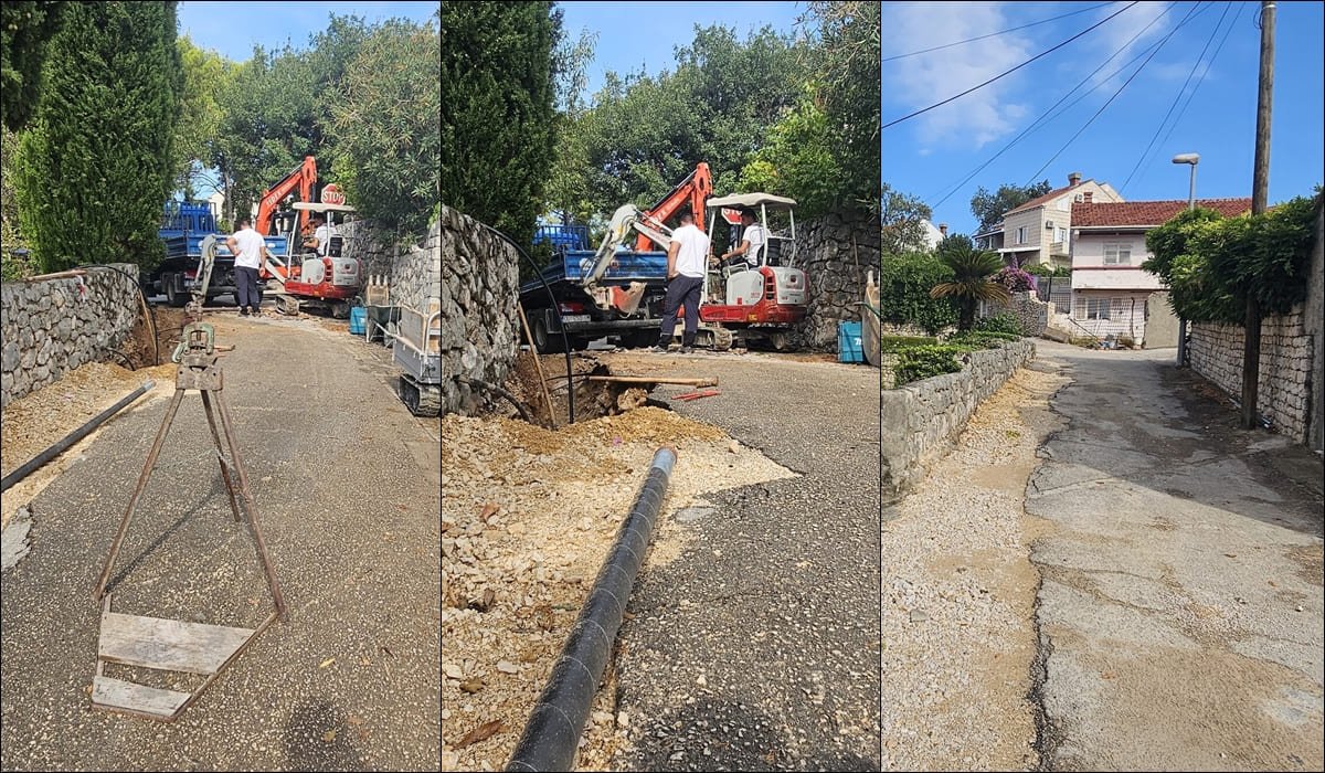 NOVI CJEVOVOD NA PUTU SV. LUKE U ŽUPI DUBROVAČKOJ