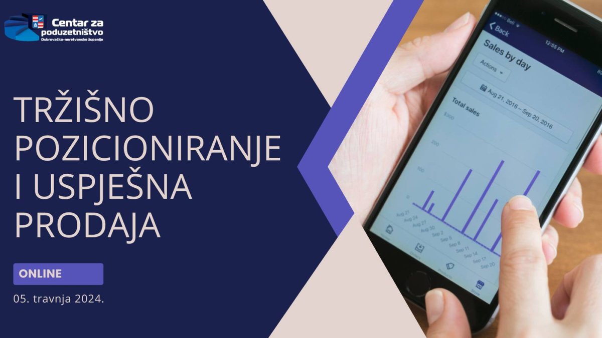 ONLINE RADIONICA O TRŽIŠNOM POZICIONIRANJU I USPJEŠNOJ PRODAJI