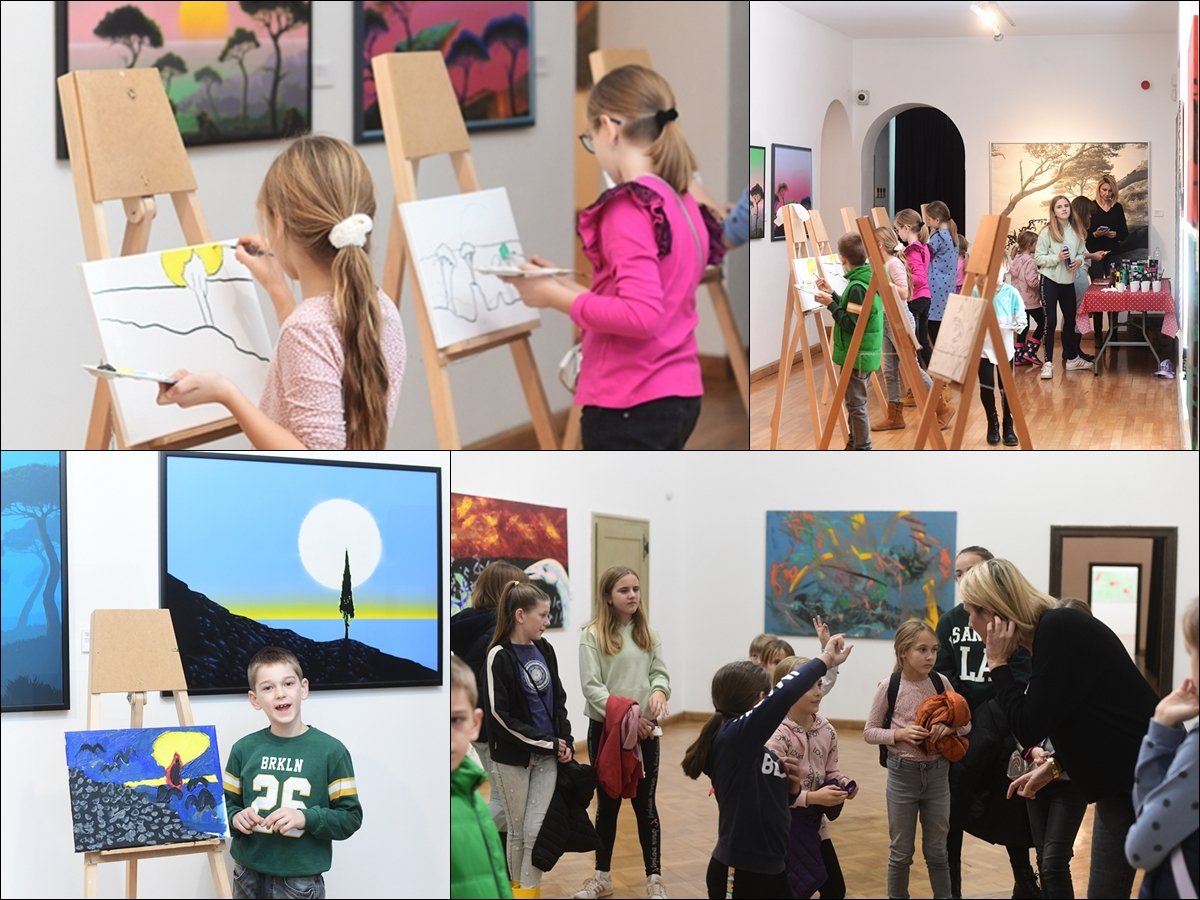 FOTO / Dječja likovna radionica uz izložbu Mara Mitrovića