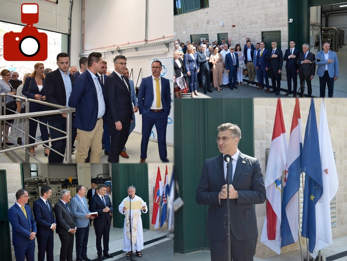 Premijer Plenković pustio u rad pročistač u Komolcu