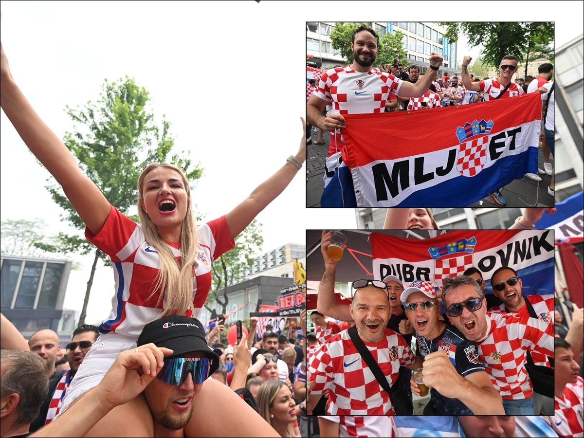 Foto / Odlična atmosfera među hrvatskim navijačima u Rotterdamu; stigli su i s juga