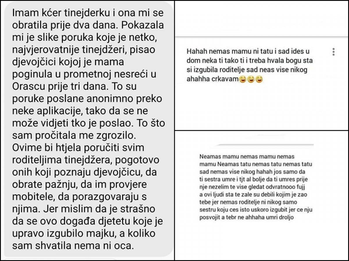 Facebookom kolaju stravične poruke upućene djevojčici koja je u nesreći izgubila majku