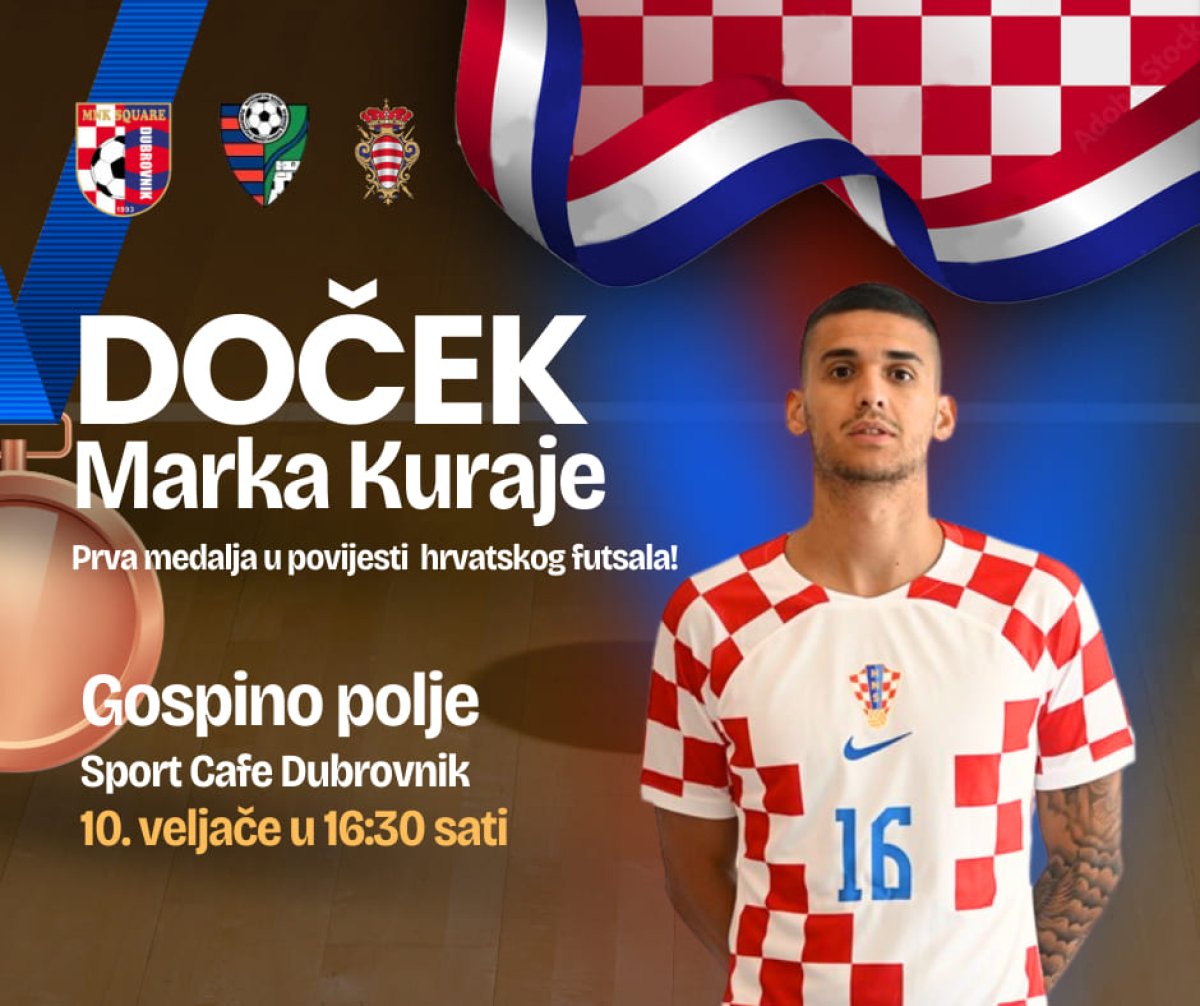 DOČEK MARKA KURAJE U GOSPINU POLJU U UTORAK U 16:30